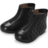 Nicole Zipper Leather Boots, Black - Boots - 2