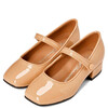 Holly Square Toe Buckle Strap Heels, Beige - Dress Shoes - 2 - thumbnail
