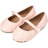 Elin 2.0 Sequins Pearl Button Mary Jane Shoes, Peach - Mary Janes - 2 - thumbnail