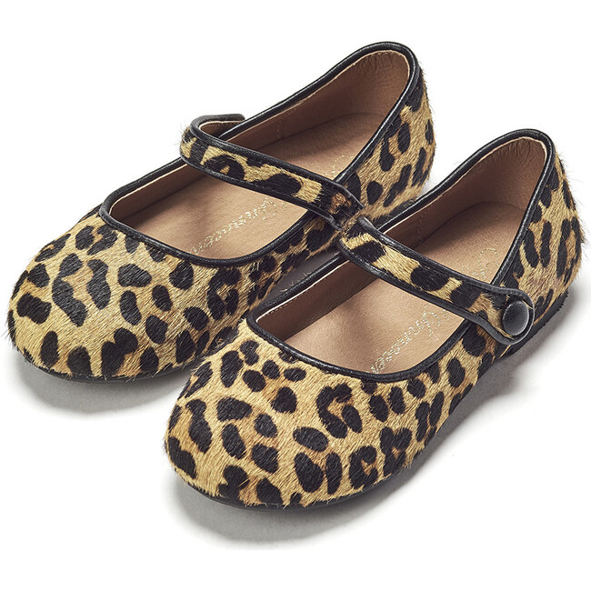 Coco Animal Print Mary Janes, Brown & Black