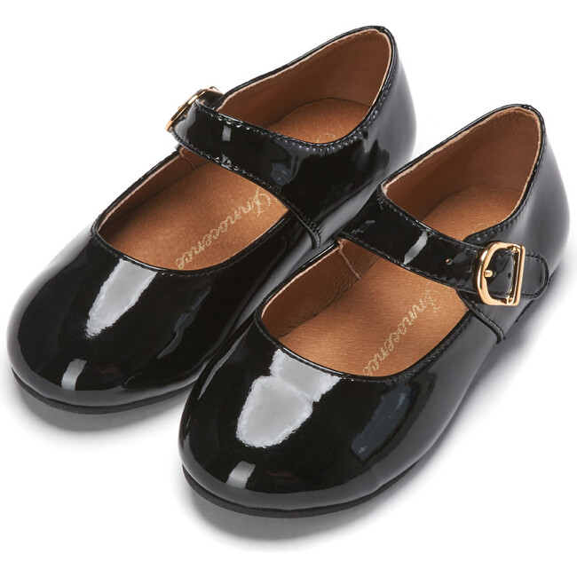 Juni 2.0 Patent Leather Round Toe Mary Jane Shoes, Black
