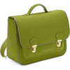Boston Wool Adjustable Shoulder Strap Schoolbag, Green - Bags - 3 - thumbnail