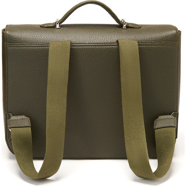 Boston Adjustable Shoulder Strap Schoolbag, Khaki - Bags - 3