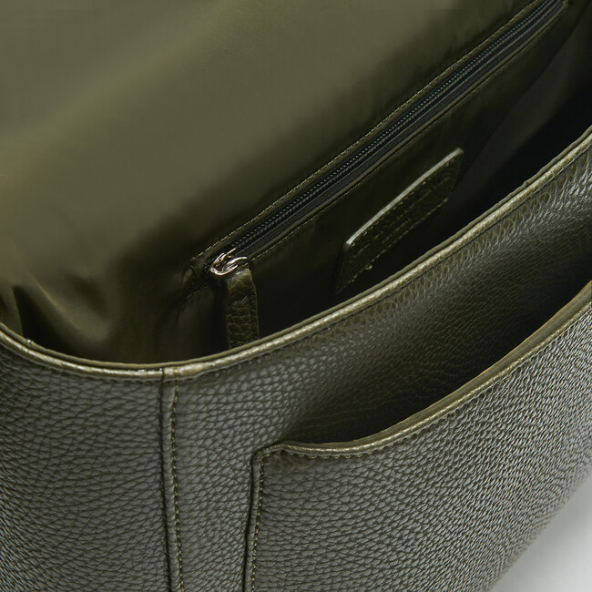 Boston Adjustable Shoulder Strap Schoolbag, Khaki - Bags - 5