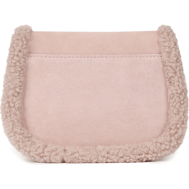 Shae Suede Crossbody Buckled Bag, Pink
