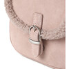 Shae Suede Crossbody Buckled Bag, Pink - Bags - 4 - thumbnail
