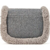 Shae Wool Crossbody Buckled Bag, Grey - Bags - 5