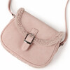 Shae Suede Crossbody Buckled Bag, Pink - Bags - 5 - thumbnail