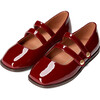 Diana Glossed-Leather 2-Strap Mary Jane Shoes, Burgundy - Mary Janes - 2