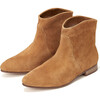 Cassie Velvet Suede Pointed Toe Ankle Boots, Camel - Boots - 2