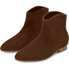 Cassie Velvet Suede Pointed Toe Ankle Boots, Chocolate - Boots - 2 - thumbnail