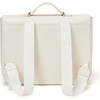 Boston Leather School Bag, White - Backpacks - 3 - thumbnail
