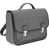 Boston Wool School Bag, Grey - Backpacks - 4 - thumbnail