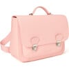 Boston Leather School Bag, Pink - Backpacks - 4 - thumbnail