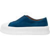 Archi Suede Slip-On Sneakers, Navy - Sneakers - 1 - thumbnail