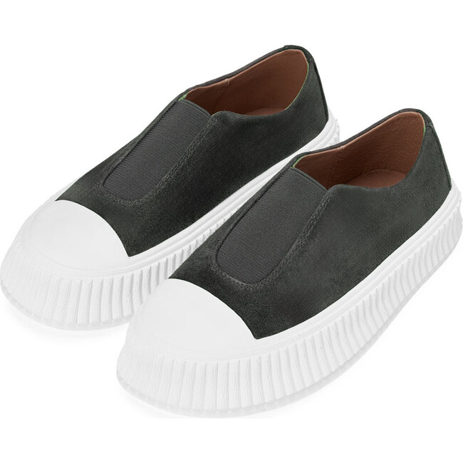 Archi Suede Slip-On Sneakers, Grey