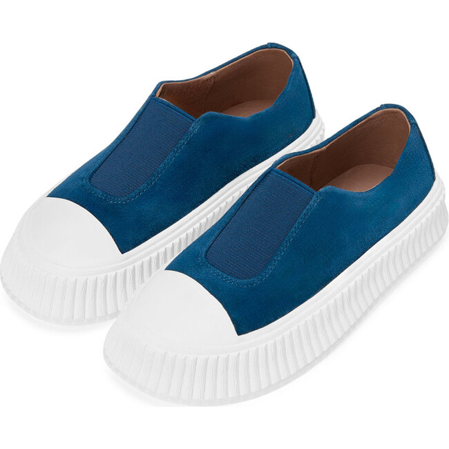 Archi Suede Slip-On Sneakers, Navy