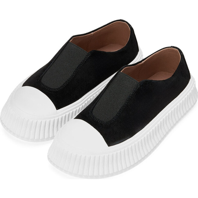 Archi Suede Slip-On Sneakers, Black