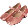 Agnese Heeled Sequins Mary Jane Shoes, Pink - Mary Janes - 2 - thumbnail