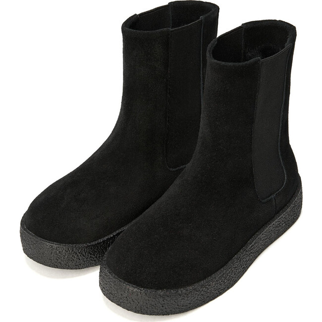 Adalyn Suede Chelsea Boots, Black