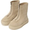 Leah Suede High Boots, Light Beige - Boots - 2 - thumbnail