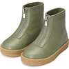 Leah Leather Boots, Khaki - Boots - 2 - thumbnail