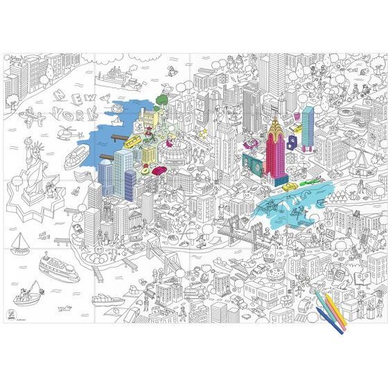 New York Coloring Poster - Coloring - 2
