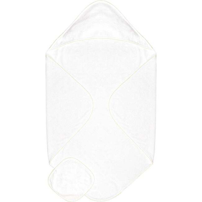 Terry/Picot Baby Towel + Wash Set in Yellow