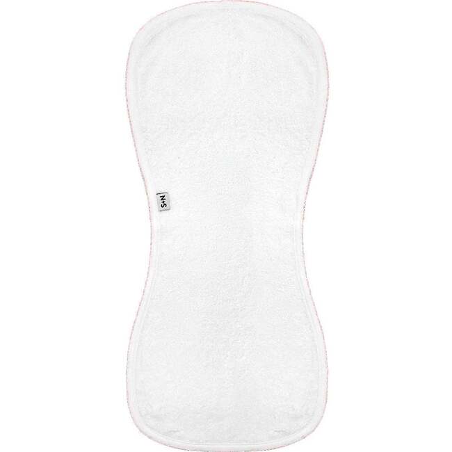 Terry/Picot Baby Burp Cloth in Light Pink