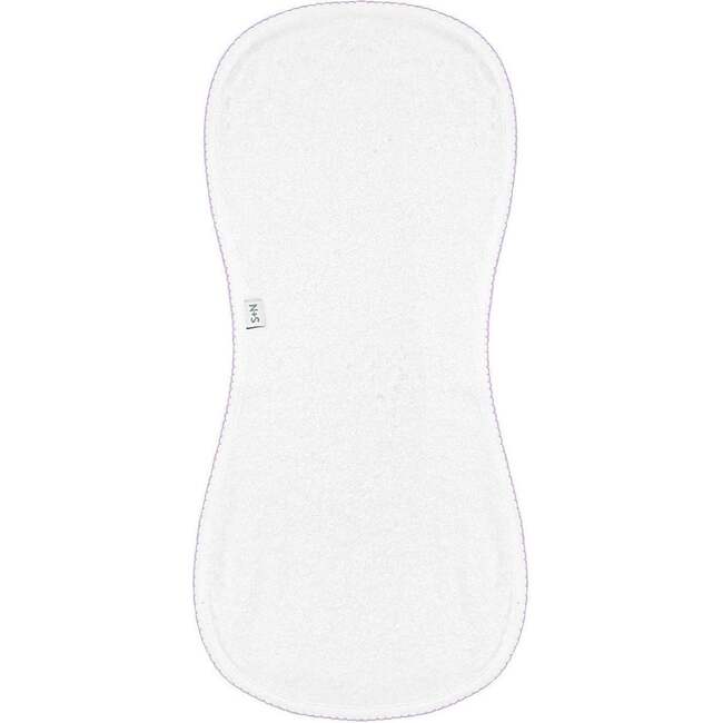 Terry/Picot Baby Burp Cloth in Lavender