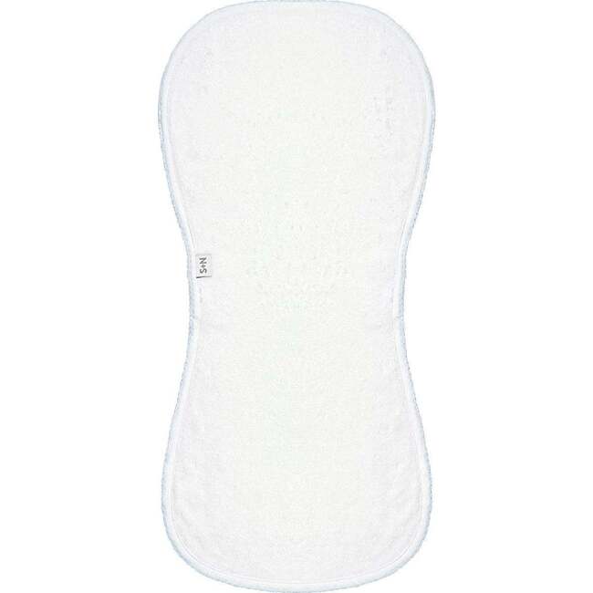Terry/Picot Baby Burp Cloth in Light Blue