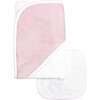 Popcorn Baby Towel + Wash Set in Light Pink - Towels - 1 - thumbnail