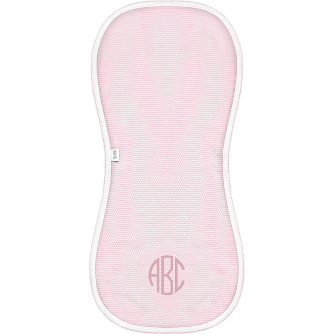 Popcorn Baby Burp Cloth in Light Pink
