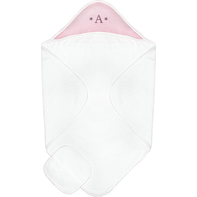 Popcorn Baby Towel + Wash Set in Light Pink - Towels - 3