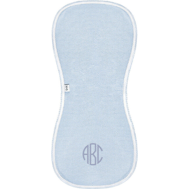 Popcorn Baby Burp Cloth in Light Blue