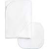 Diamond Baby Towel + Wash Set in White - Burp Cloths - 1 - thumbnail