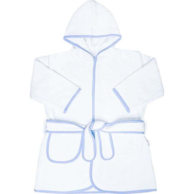 Kids Terry Cotton Bathrobe in Light Blue