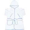 Kids Terry Cotton Bathrobe in Light Blue - Robes - 1 - thumbnail