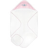 Diamond Baby Towel + Wash Set in Pink/Rosewood - Burp Cloths - 3 - thumbnail