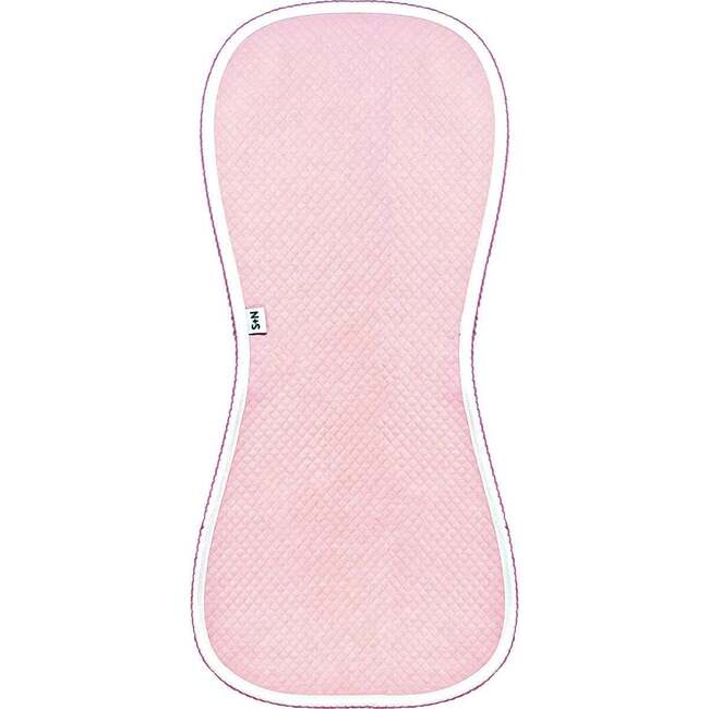 Diamond Baby Burp Cloth in Pink/Rosewood