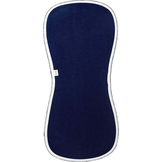 Diamond Baby Burp Cloth in Navy