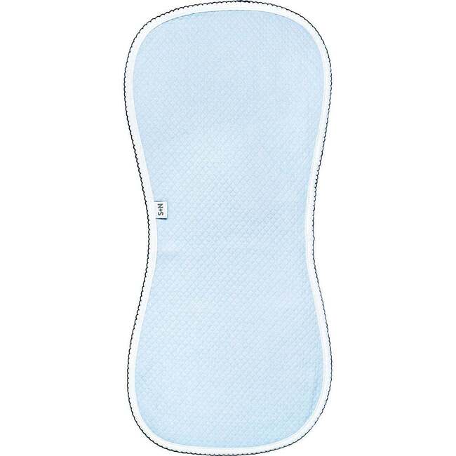 Diamond Baby Burp Cloth in Light Blue/Navy