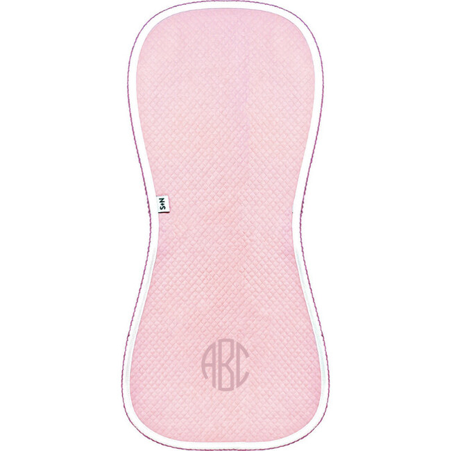 Diamond Baby Burp Cloth in Pink/Rosewood