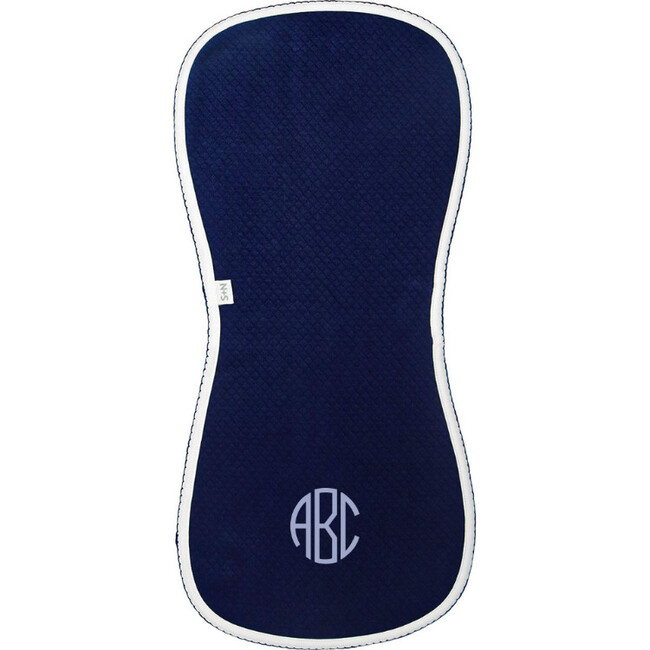 Diamond Baby Burp Cloth in Navy