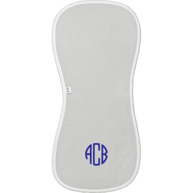 Diamond Baby Burp Cloth in Grey