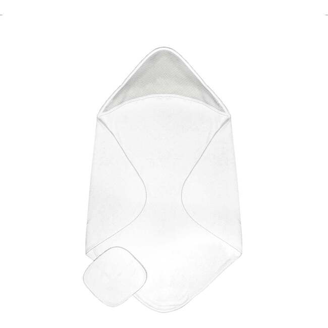 Diamond Baby Towel + Wash Set in Grey