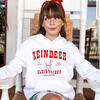 Reindeer Hoodie, White - Sweatshirts - 5 - thumbnail