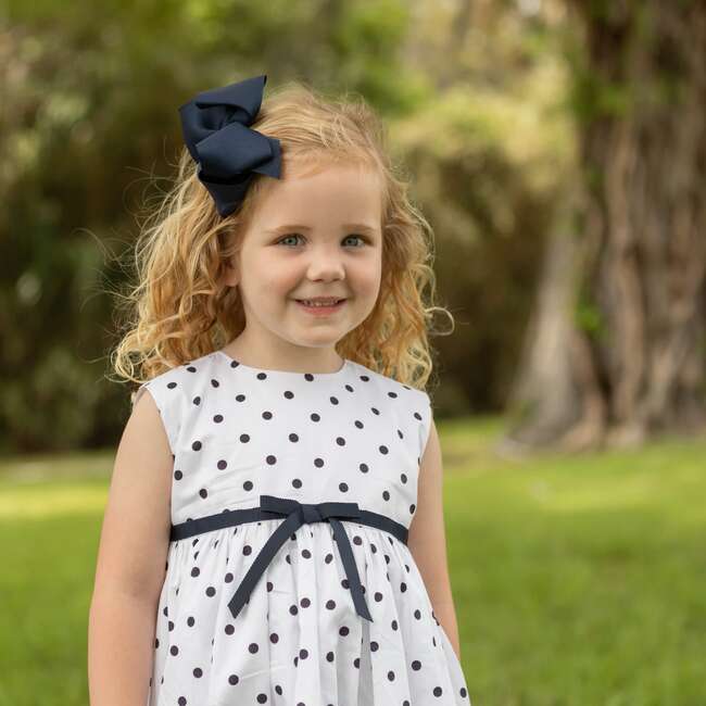 Betsy Dress, Narragansett Navy Polka Dots - Dresses - 6