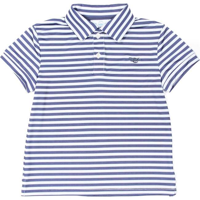 Match Point Polo, Narragansett Navy Stripe