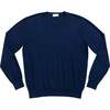 Men's Christopher Crewneck, Navy - Shirts - 1 - thumbnail